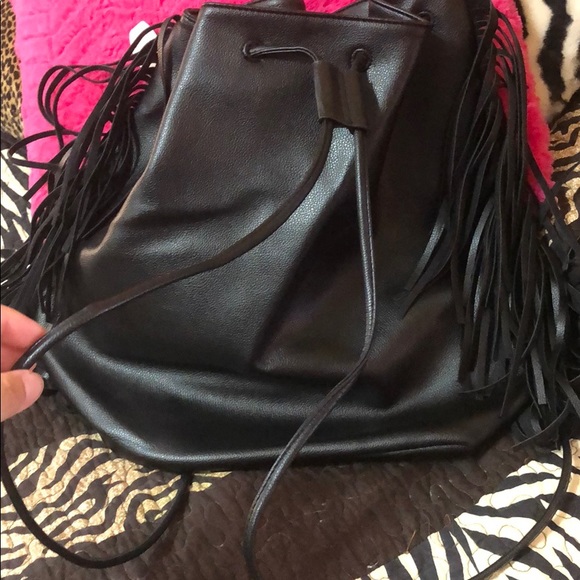 Victoria’s Secret Leather Tassel Backpack - Picture 4 of 6